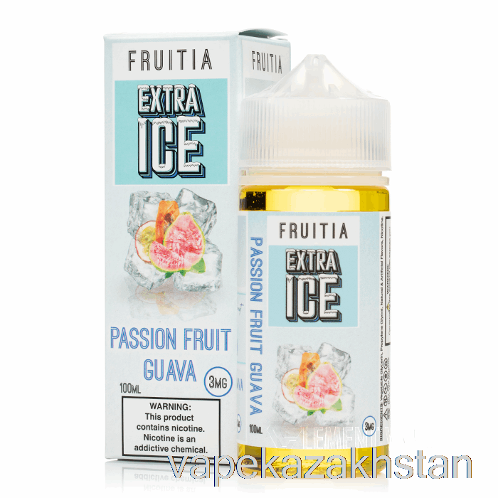 Vape Disposable Passionfruit Guava - Extra Ice - Fruitia - 100mL 6mg